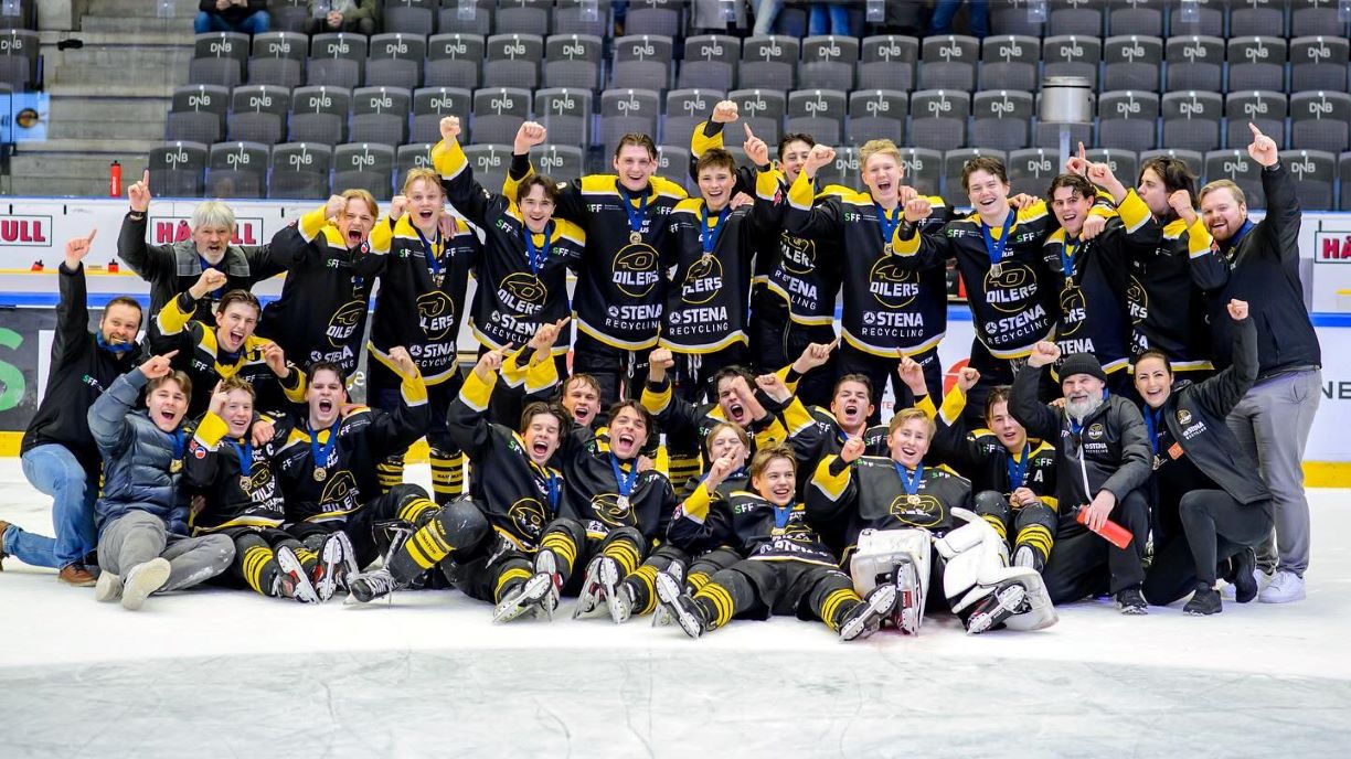 Stavanger Oilers er årets seriemestere i U20 Elite. Foto: Brian McHattie.